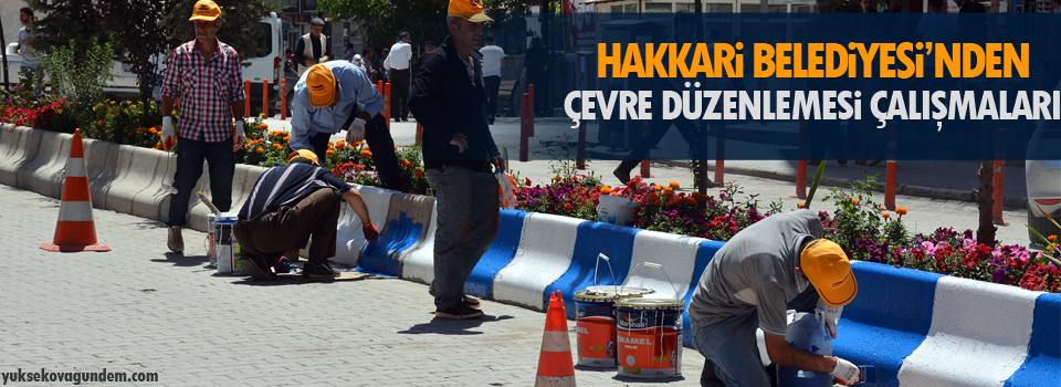 Hakkari Belediyesi’nden çevre düzenlemesi çalışmaları