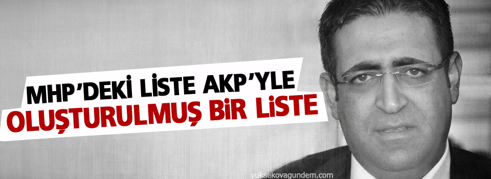 Baluken: MHP’deki liste AKP’yle oluşturulmuş bir liste
