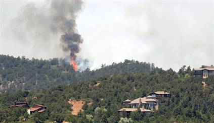 Amanos dağlarında yangın