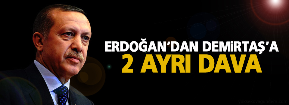 Erdoğan'dan Selahattin Demirtaş'a iki ayrı dava!