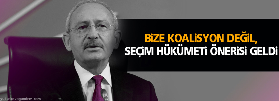 Kılıçdaroğlu, Koalisyon görüşmesi olmadı
