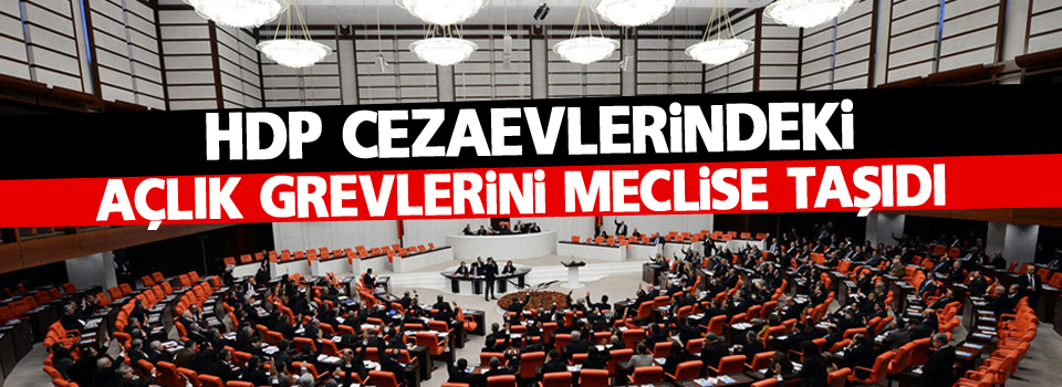 HDP Cezaevlerindeki açlık grevlerini meclise taşıdı