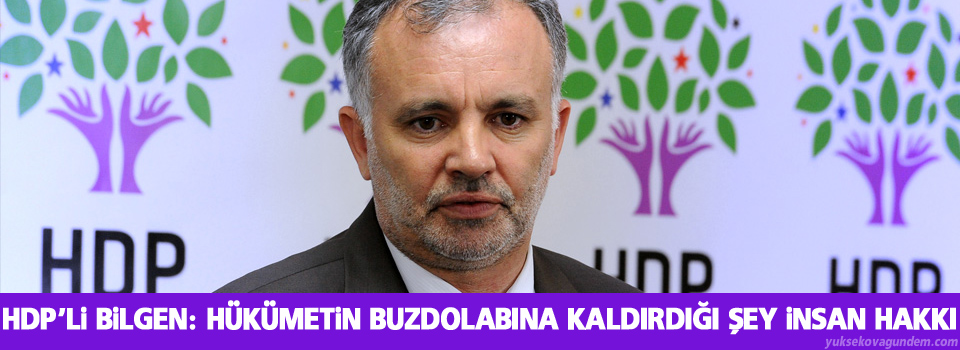 HDP'li Bilgen: Hükümetin buzdolabına kaldırdığı şey insan hakkı