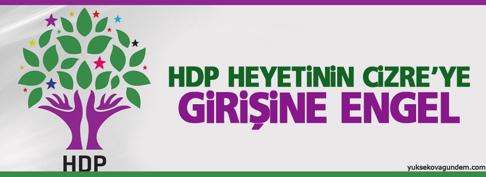 HDP heyetinin Cizre'ye girişine engel