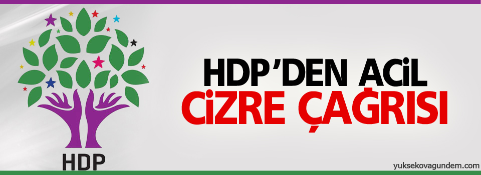 HDP'den Cizre çağrısı