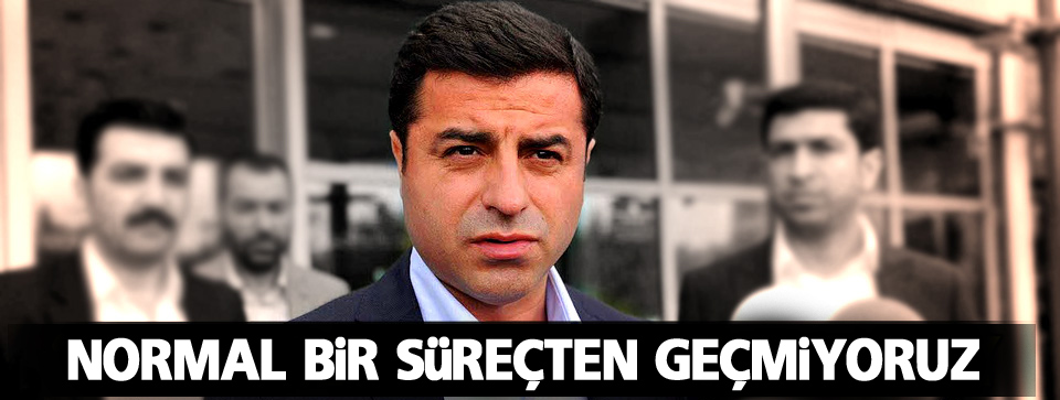 Demirtaş: Kendi Çocuklarımıza sarılmaktan utanıyoruz