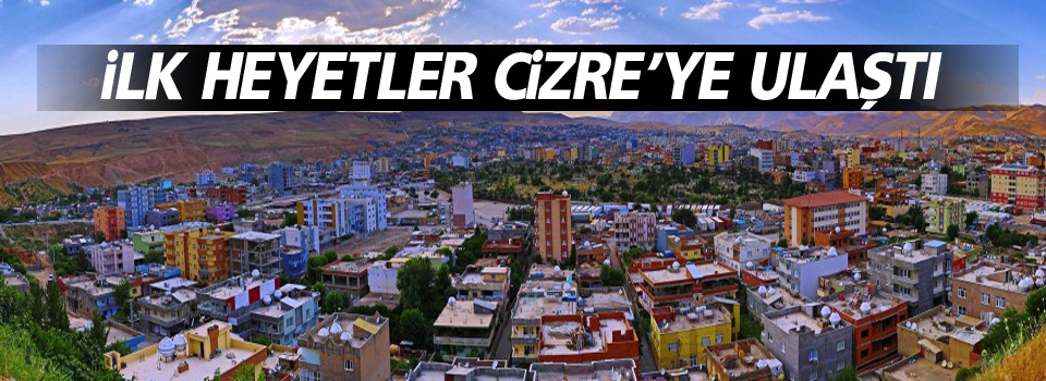 İlk heyetler Cizre'ye ulaştı