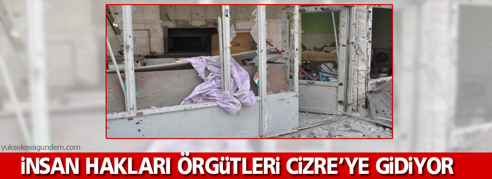 İnsan hakları örgütleri Cizre’ye gidiyor