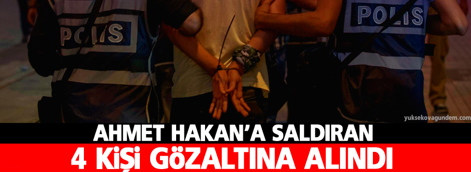 Ahmet Hakan'a saldıran 4 kişi gözaltında
