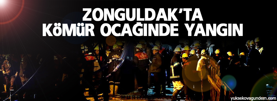 Zonguldak'ta kömür ocağında yangın