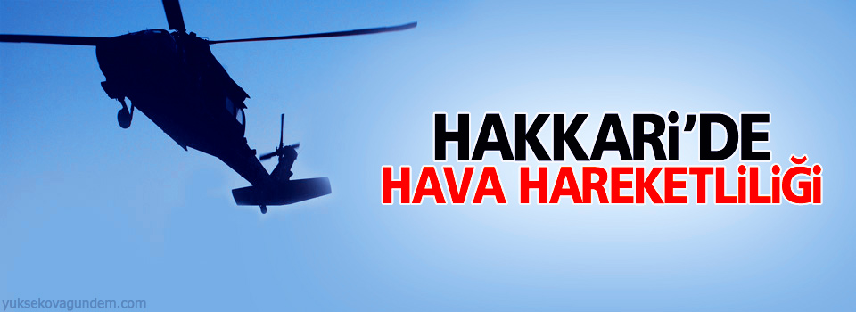 Hakkari'de helikopter hareketliliği