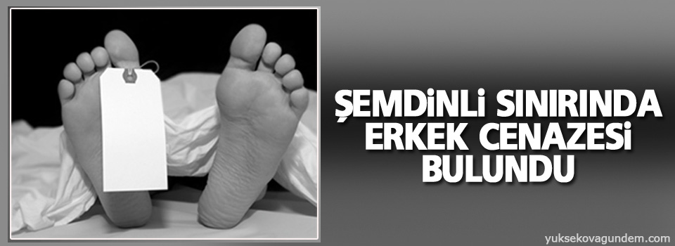 Şemdinli sınırında erkek cenazesi bulundu