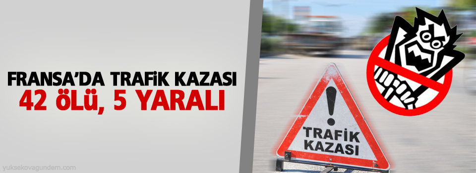 Fransa’da trafik kazası: 42 ölü