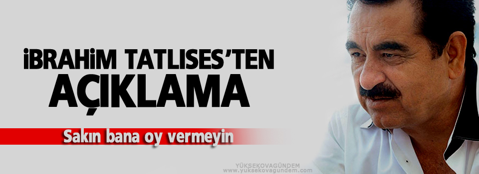 Sakın bana oy vermeyin