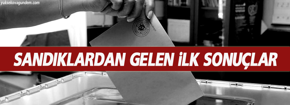 Sandıklardan gelen ilk sonuçlar