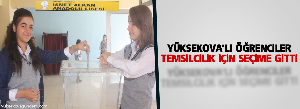 Yüksekova’lı öğrenciler temsilcilik için seçime gitti