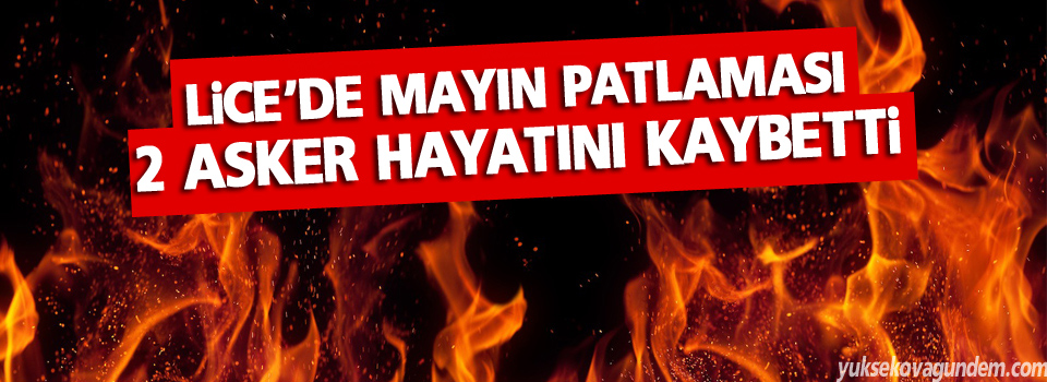 Lice’de mayın patlaması, iki asker hayatını kaybeti