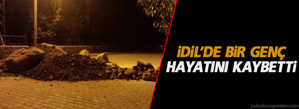 İdil'de bir genç hayatını kaybetti