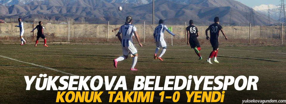 Yüksekova Belediyesi konuk takımı 1-0 yendi