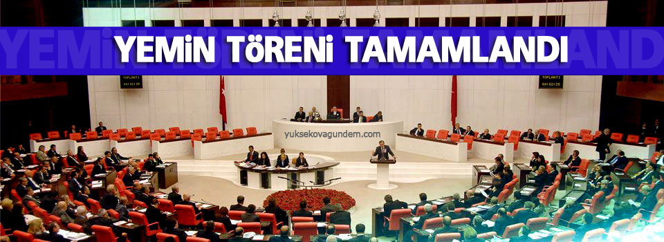 Yemin Töreni tamamlandı