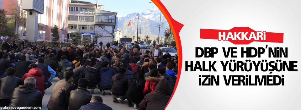 DBP ve HDP'nin halk yürüyüşüne izin verilmedi