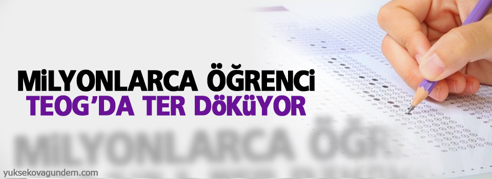 Milyonlarca öğrenci TEOG'da ter döküyor