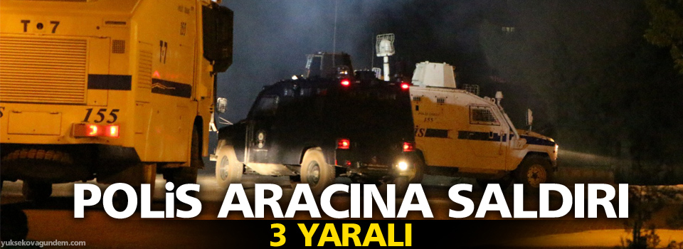 Diyarbakır’da polis aracına saldırı: 3 yaralı
