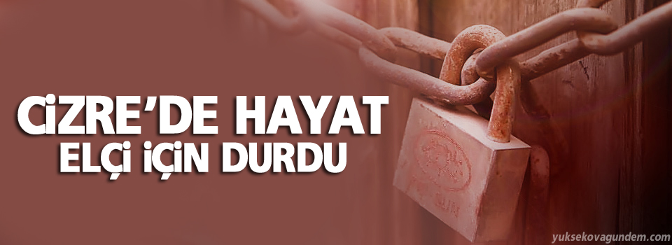 Cizre'de hayat Elçi için durdu