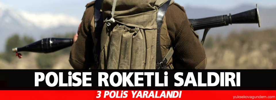 Polise roketli saldırı: 3 yaralı