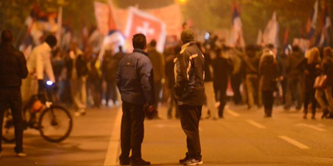 Karadağ’ın NATO’ya davetine muhalefetten protesto