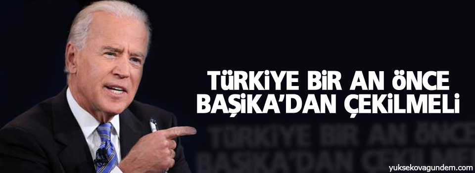 ABD: Türkiye bir an önce Başika’dan çekilmeli