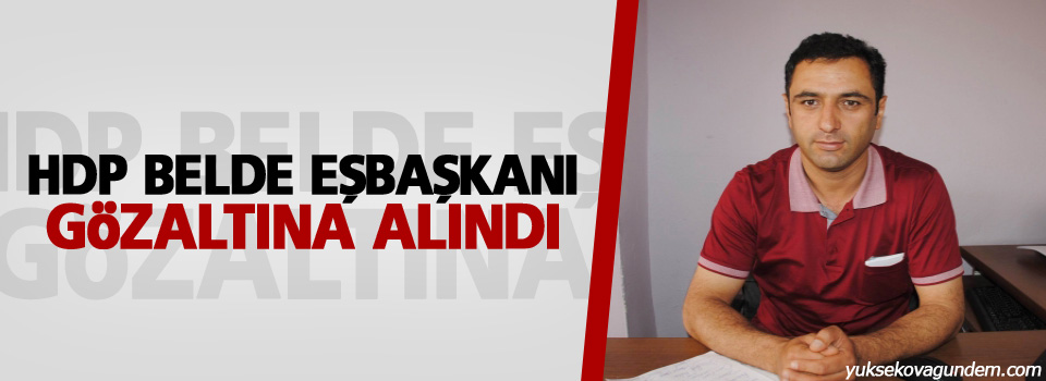 HDP Belde Eşbaşkanı gözaltına alındı