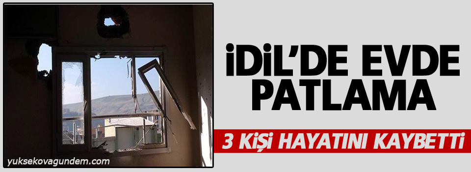 İdil'de patlama: 3 kişi yaşamını yitirdi