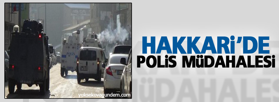 Hakkari'de polis müdahalesi