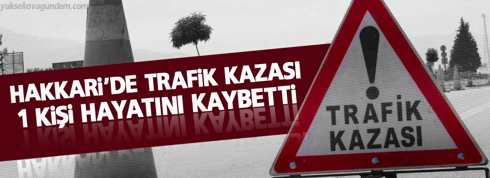 Hakkari'de trafik kazası: 1 ölü