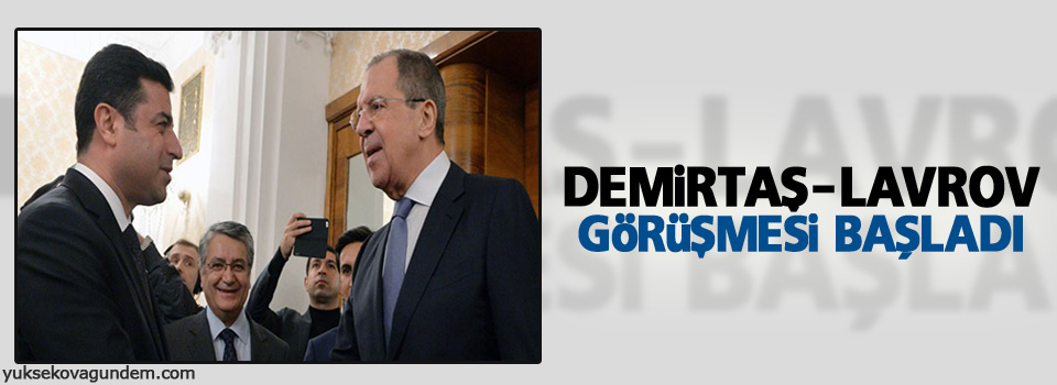 Demirtaş-Lavrov görüşmesi başladı