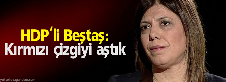 HDP'li Beştaş: Kırmızı çizgiyi aştık