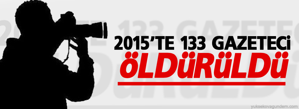 2015’te 133 Gazeteci Öldürüldü