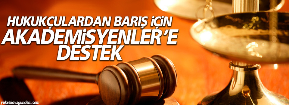 Hukukçulardan Barış İçin Akademisyenler’e destek