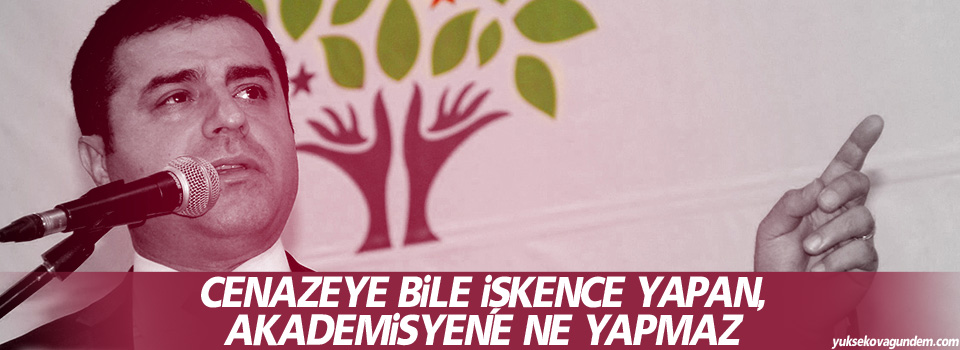 Cenazeye bile işkence yapan, akademisyene ne yapmaz