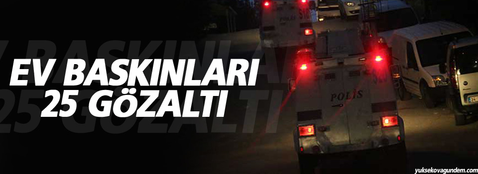 İstanbul ve Kırşehir’de ev baskınları: 25 kişi gözaltına alındı