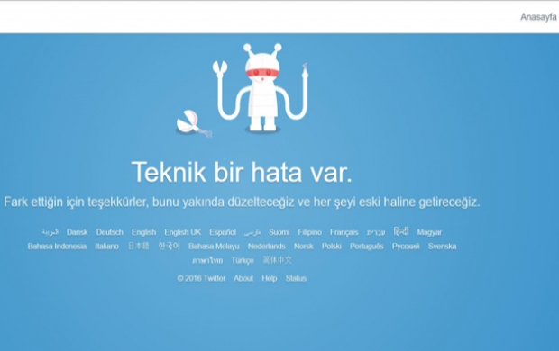 Twitter’a erişilemiyor