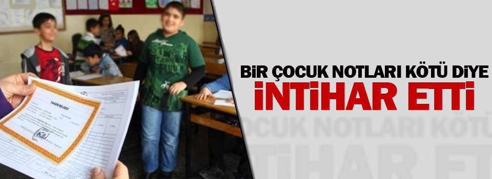 13 yaşındaki bir çocuk daha intihar etti