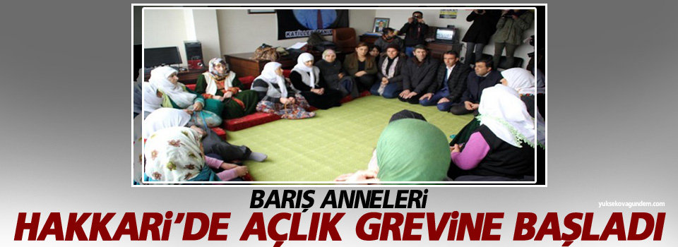 Barış anneleri Hakkari’de açlık grevine başladı