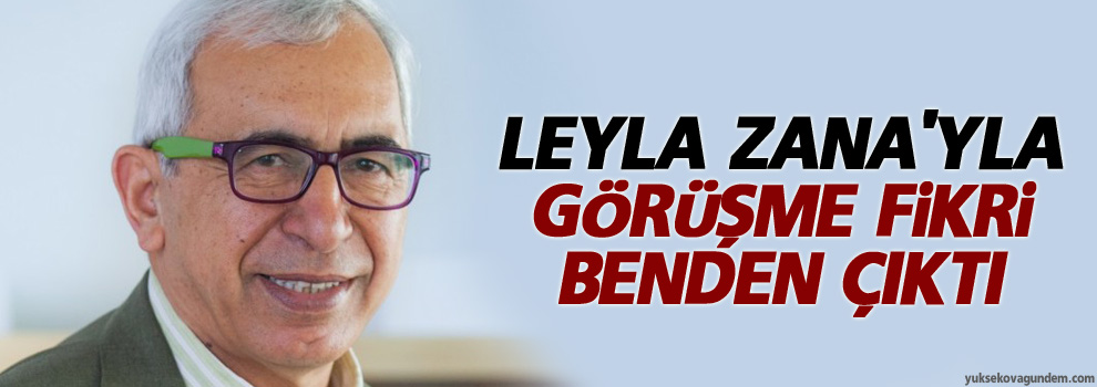 Çalışlar: 'Leyla Zana'yla görüşme fikri benden çıktı'