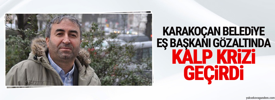 Belediye Eş Başkanı gözaltında kalp krizi geçirdi