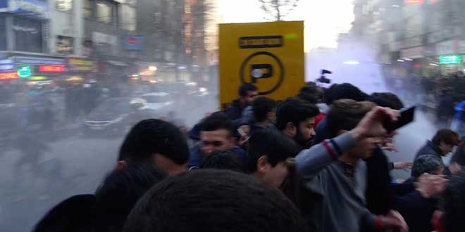 Diyarbakır’da Amedspor’un galibiyetini kutlayanlara gaz bombası