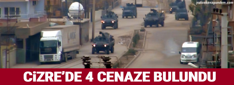 Cizre'de 4 cenaze bulundu