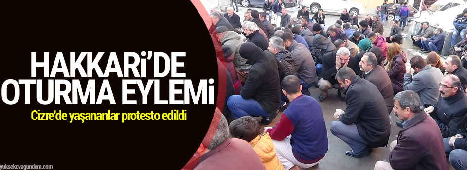 Hakkari'de oturma eylemi