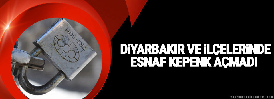 Diyarbakır'da hayat durdu!